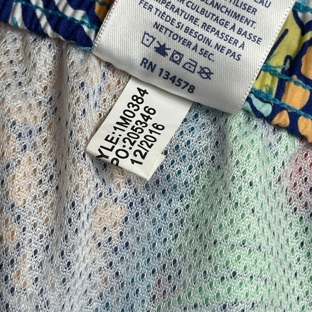 Vineyard Vines Swim Trunks Mens XXL‎ Multicolor Pineapple Tropical Drink Print